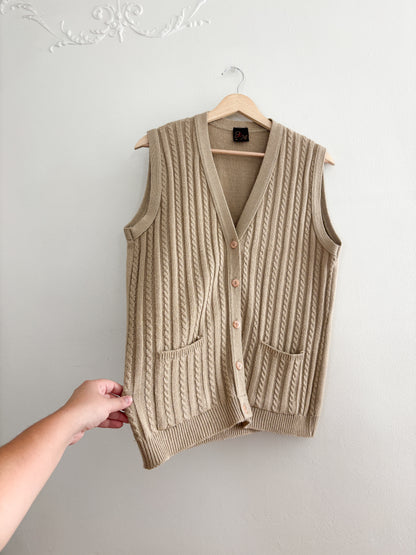 Vintage Cableknit Vest