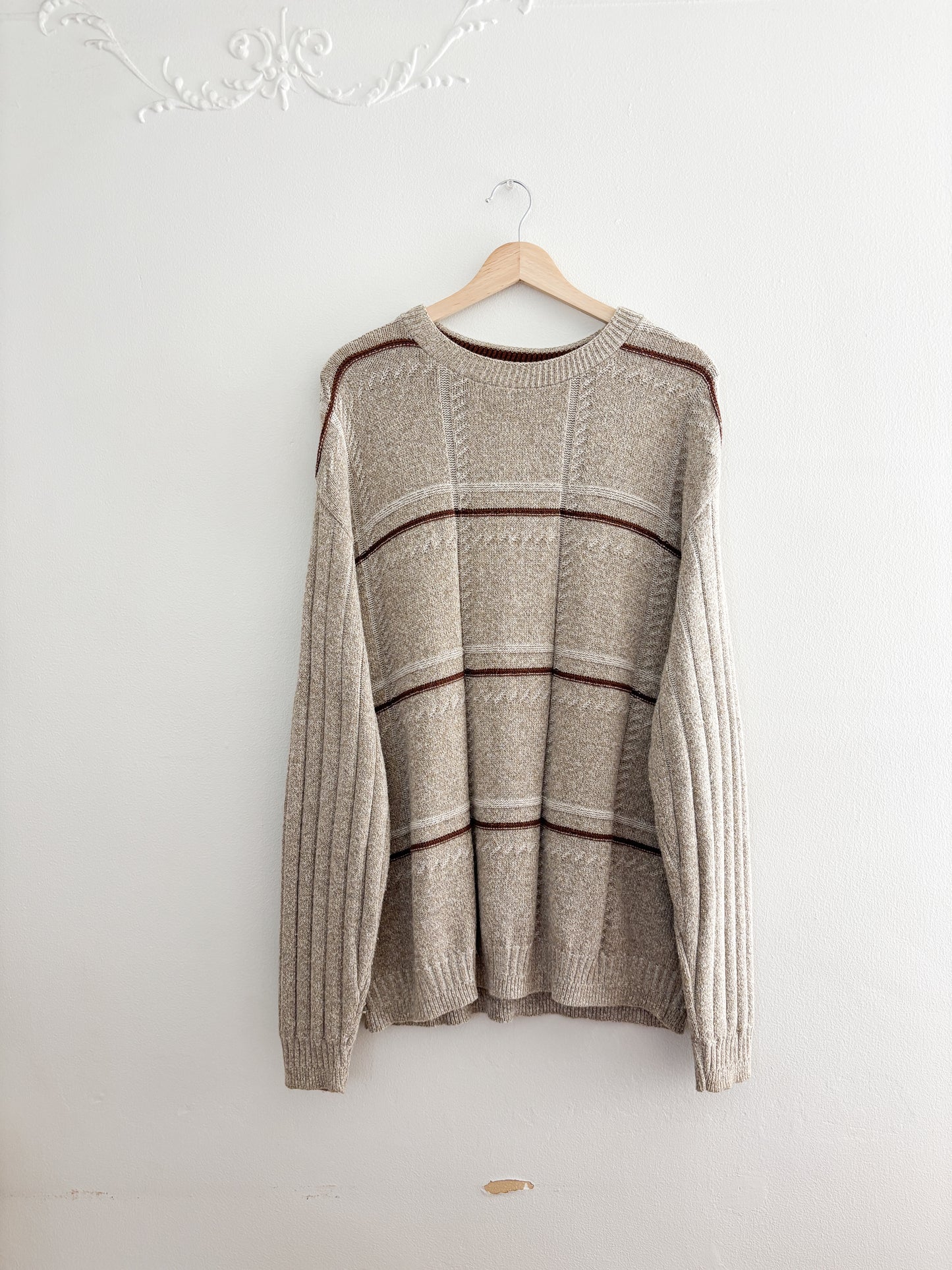 Haggar Plaid patterned sweater (XL)