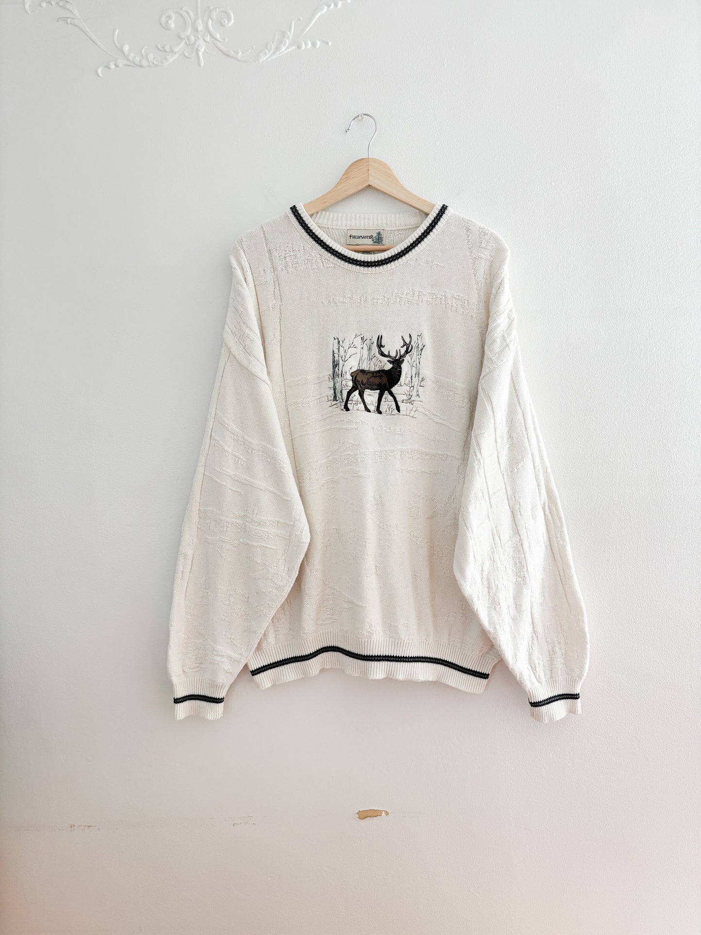 Vintage Stag Sweater (XL)