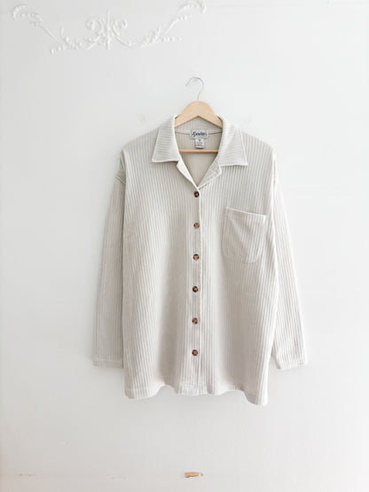 Vintage Chenille Button Up (M)