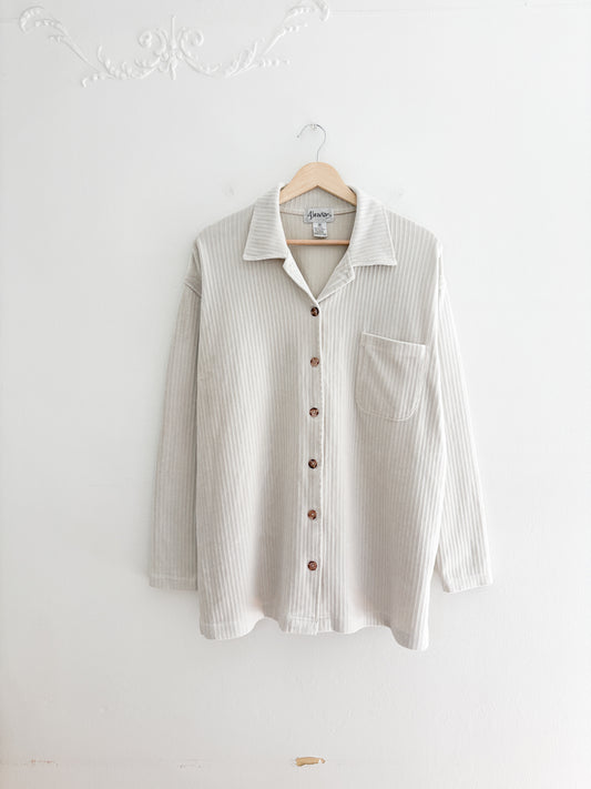 Vintage Chenille Button Up (M)