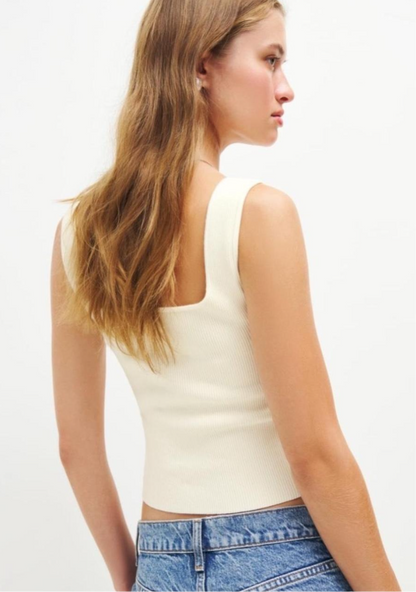 Reformation Julia Ribbed Sweater Tank (S)