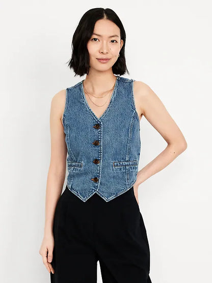NWT Old Navy Denim Vest (XL)