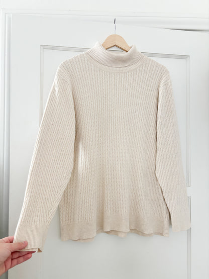 Jeanne Pierre Cable Knit Sweater (XL/XXL)