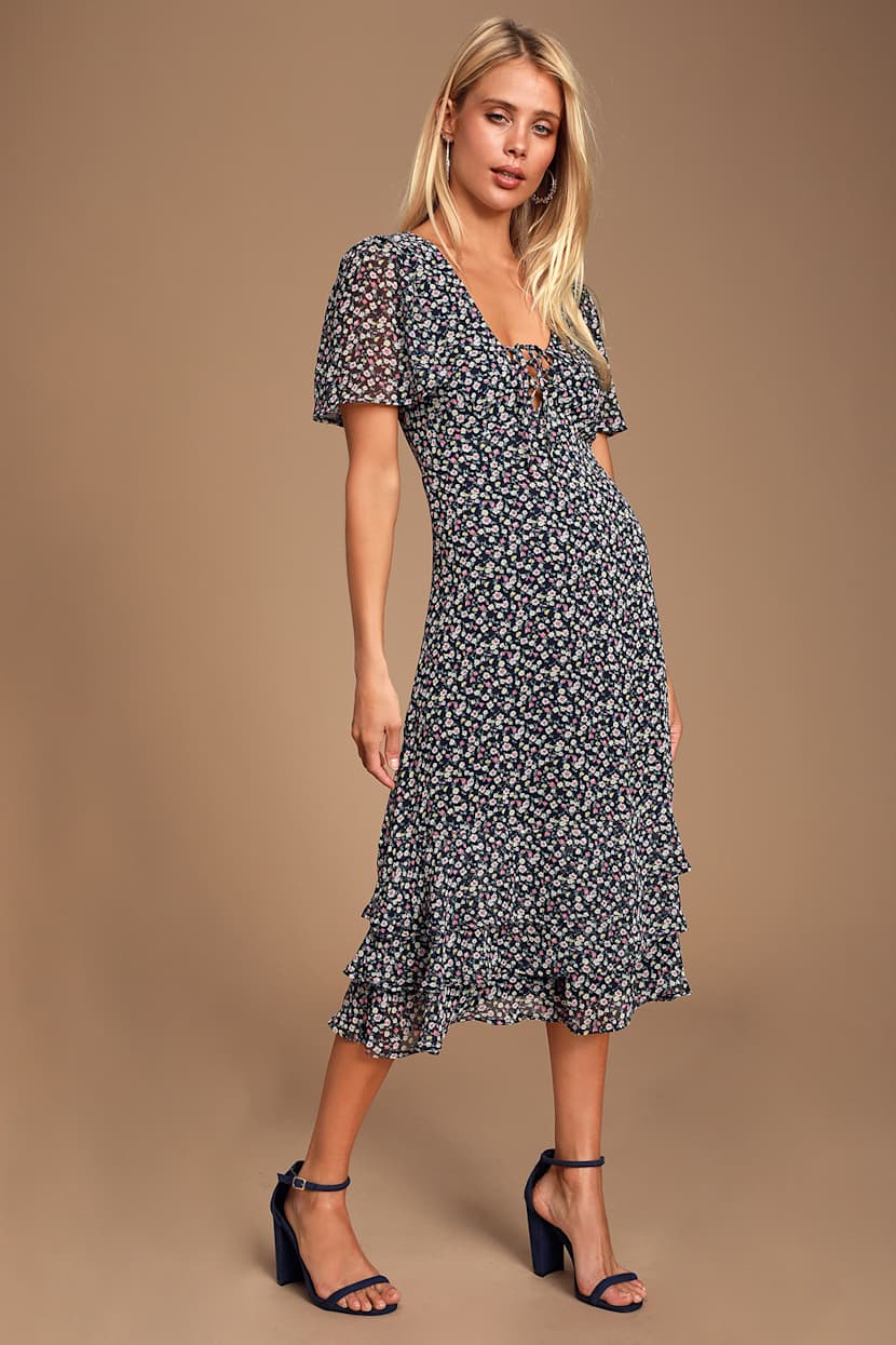 Lulus Floral Dress (S)