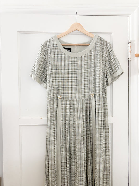 Vintage Plaid Dress (M/L)