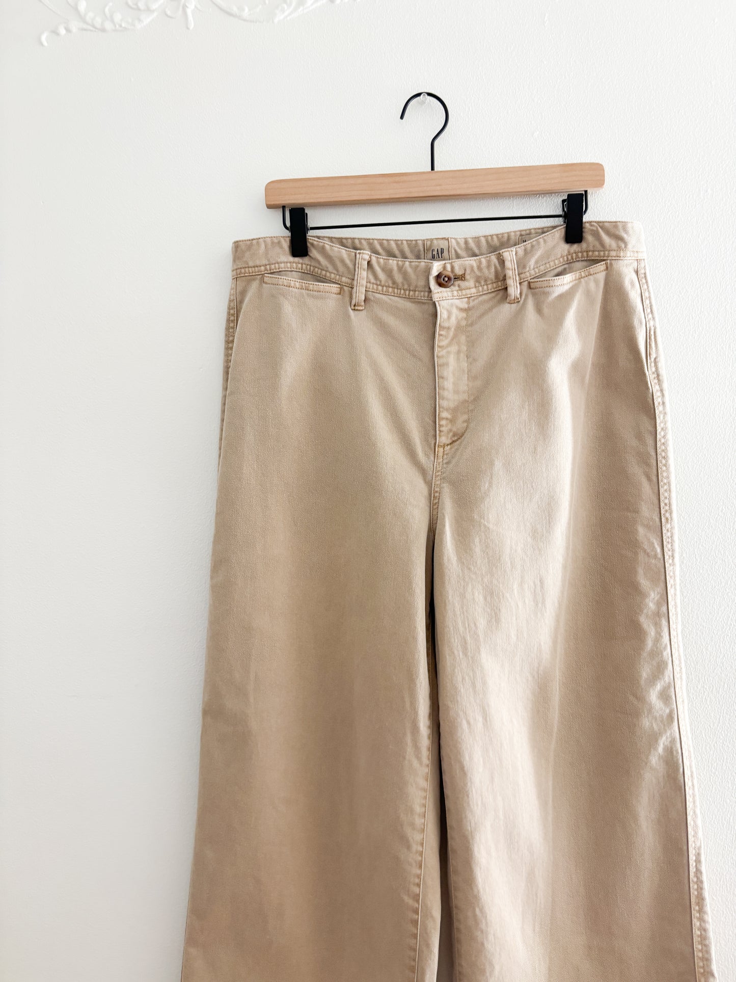 Gap High Rise Wide Leg Crop Pants (14)