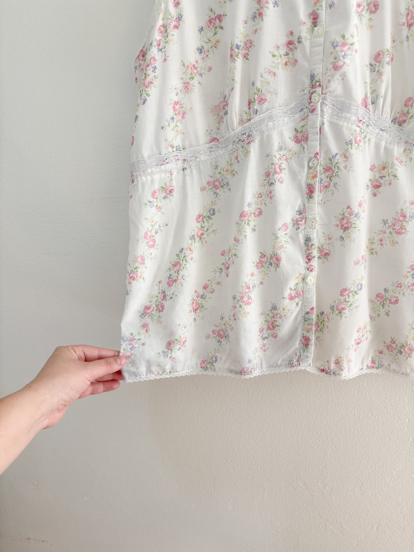 Vintage Laura Ashley Floral Tank Top (M/L)