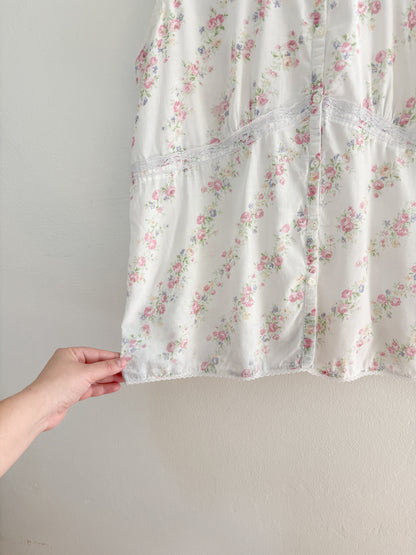 Vintage Laura Ashley Floral Tank Top (M/L)