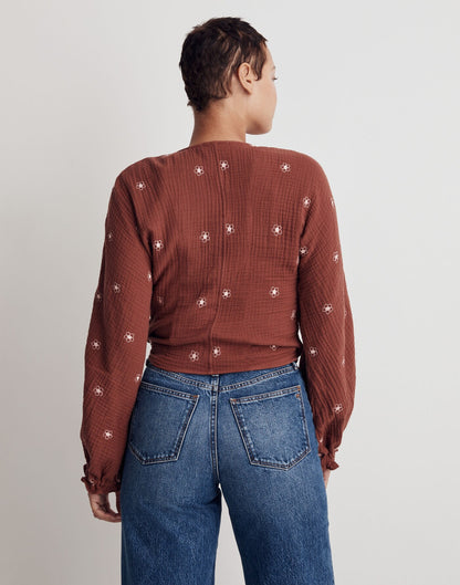 Madewell Wrap Floral Blouse (S)