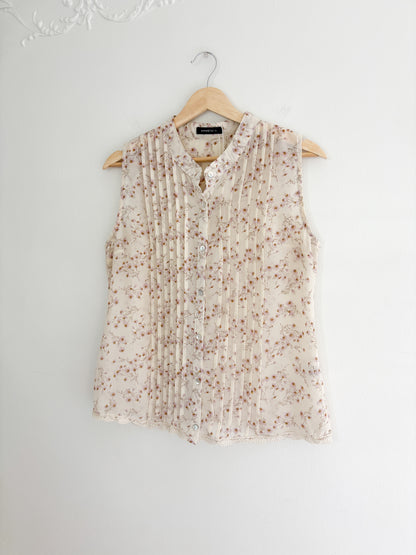 Floral Flowy Tank Top (L)