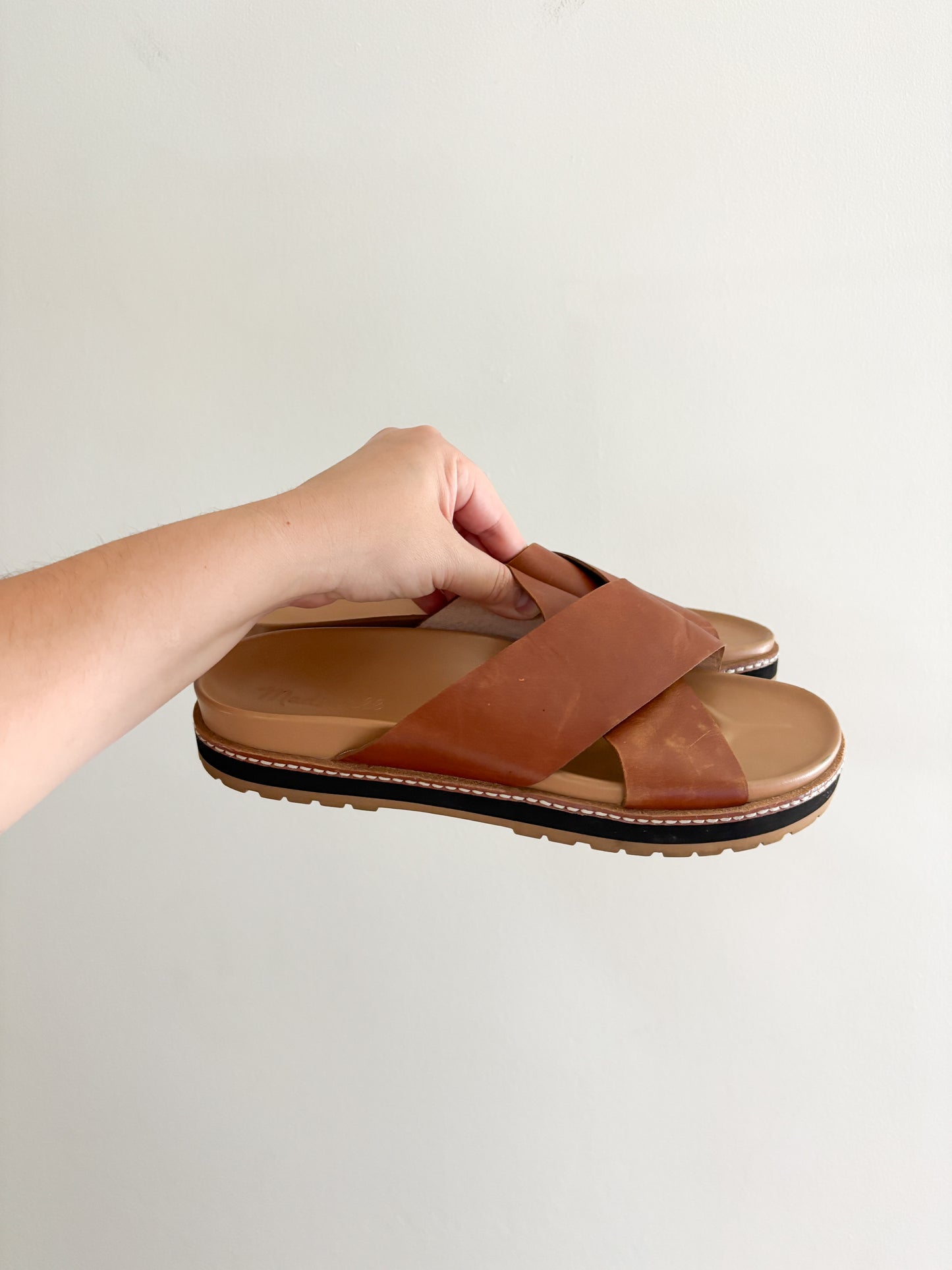 Madewell Dayna Lugsole Leather Sandal (8.5)