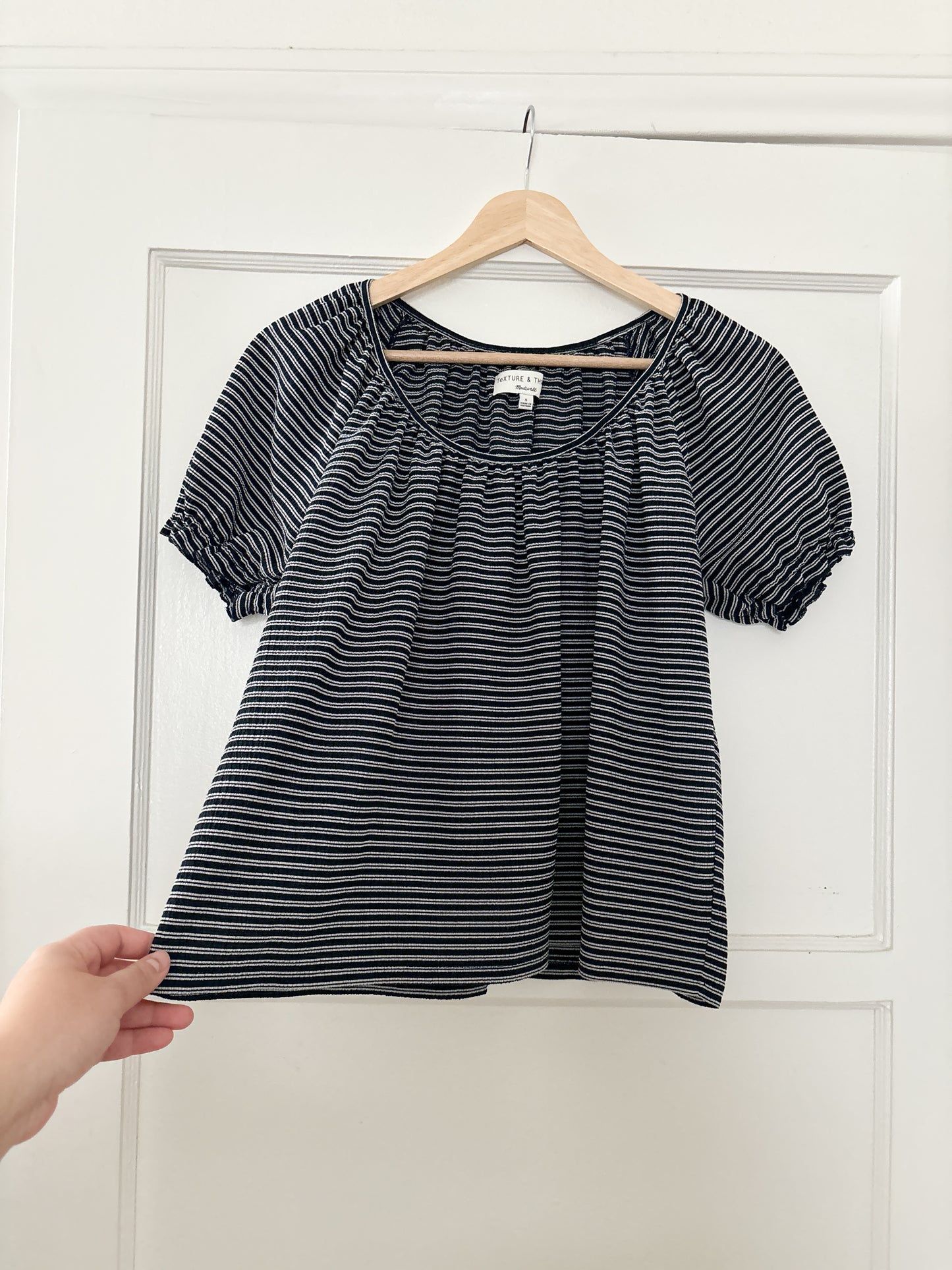 Madewell striped peasant blouse (S)