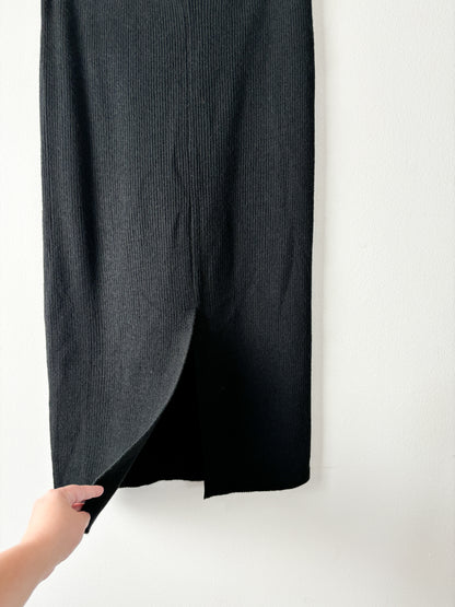 Vintage Black Knit Skirt