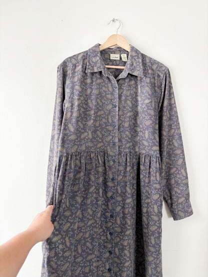 LL Bean Micro Corduroy Maxi dress