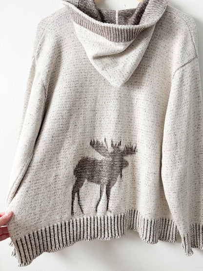 Vintage Moose Hoodie Sweater