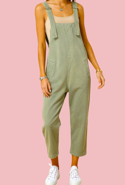 Sage Overall Jumpsuit (S)
