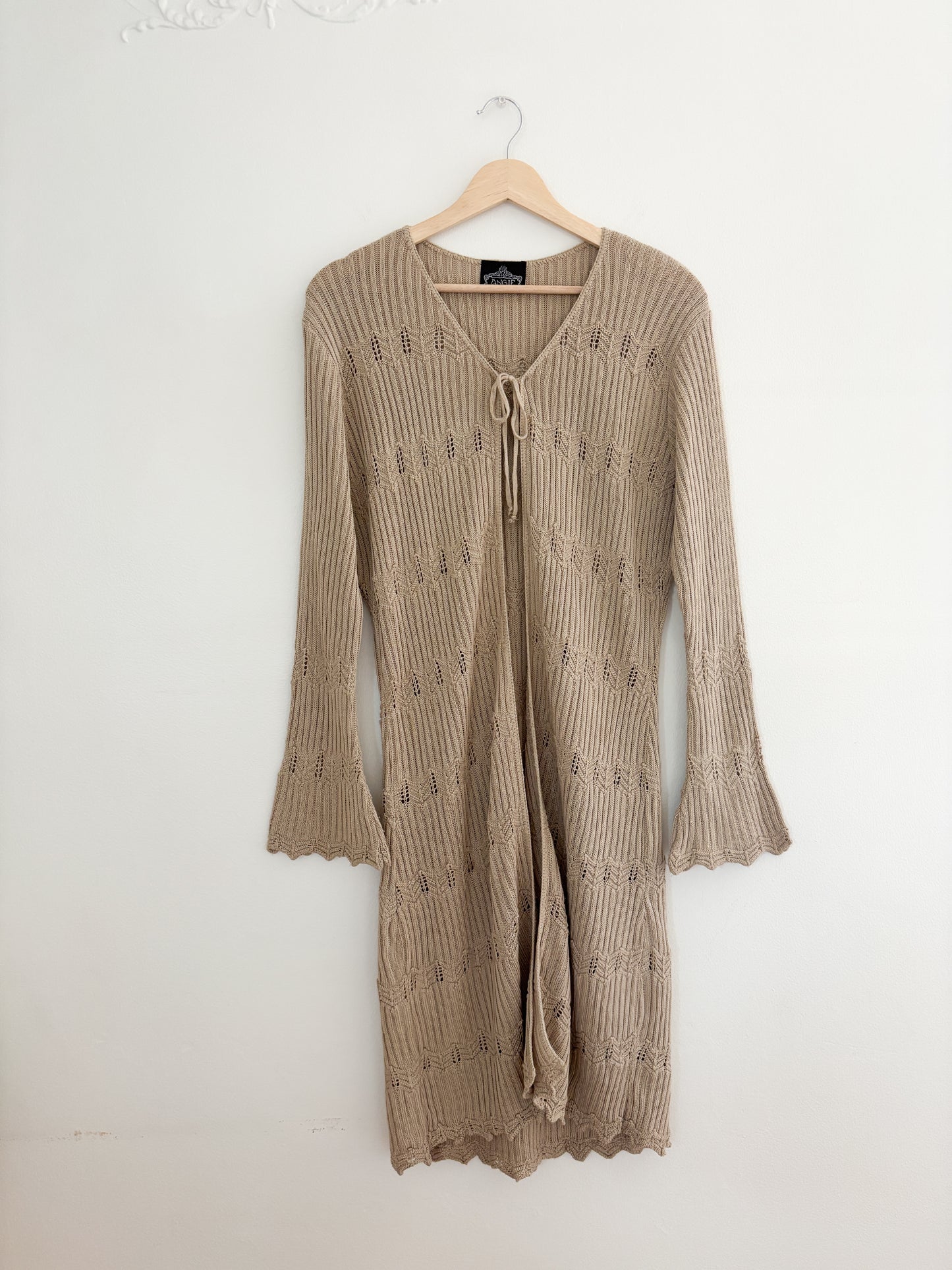 Vintage Y2k Long Tie Cardigan