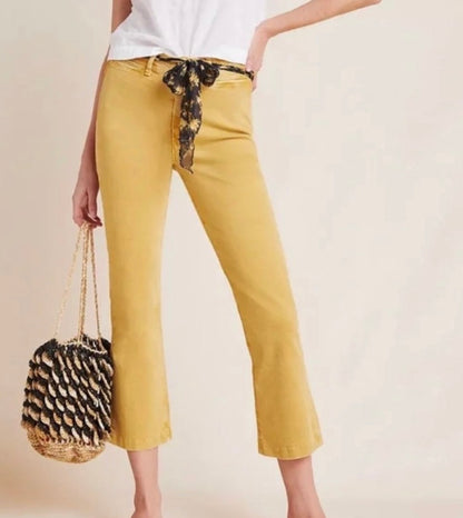 Paige Colette Crop Flare Pants (30)