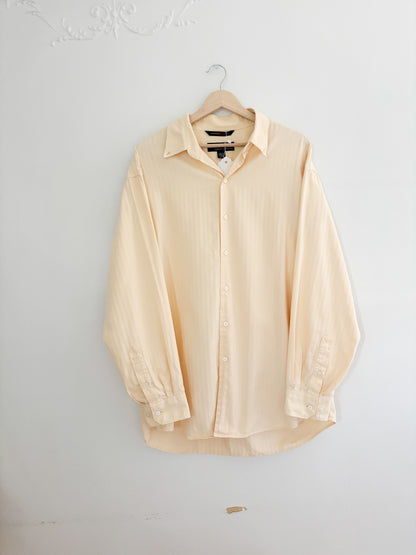 Yellow Striped Button Up (L)
