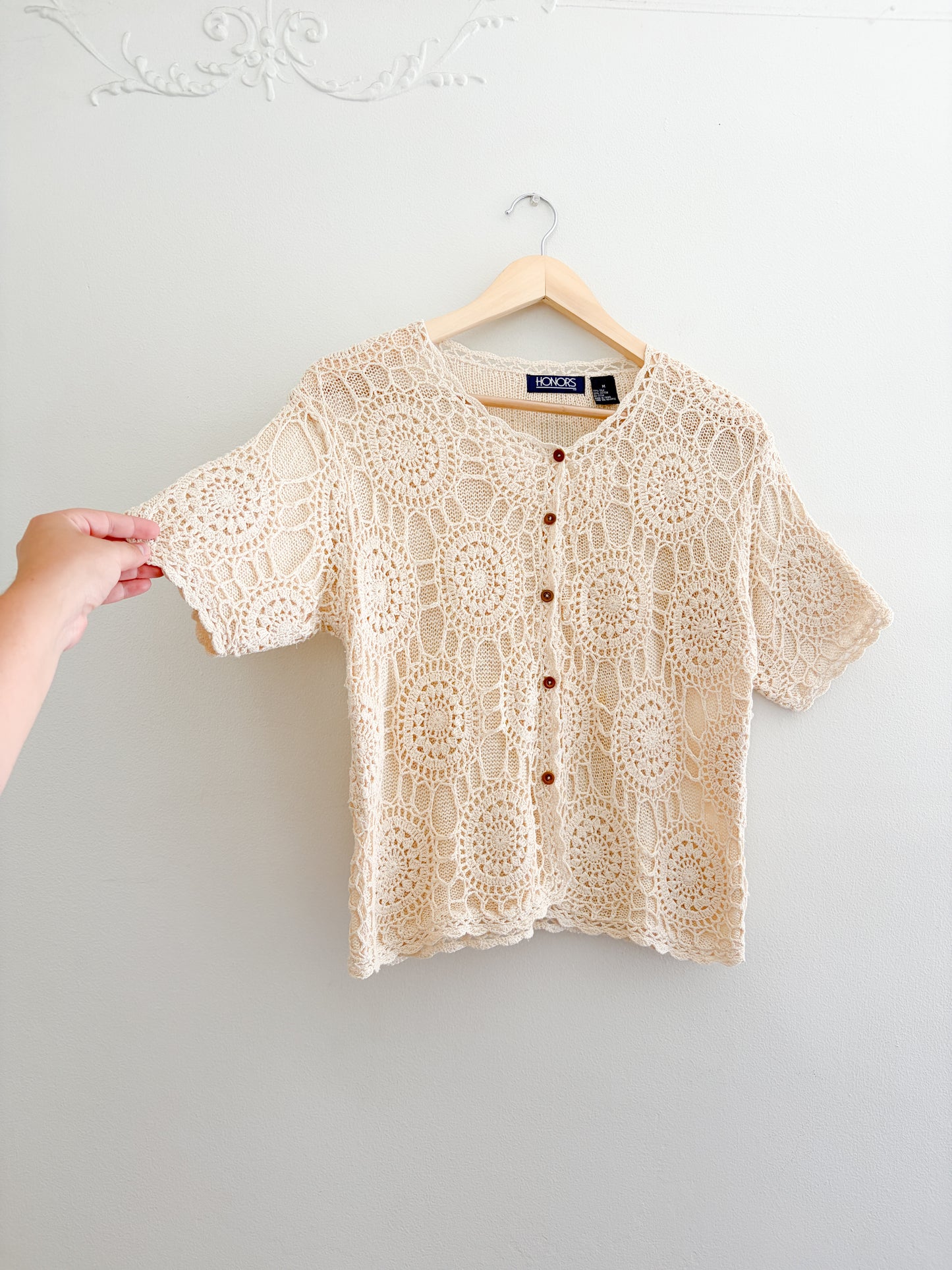 Vintage Crochet Top (M)