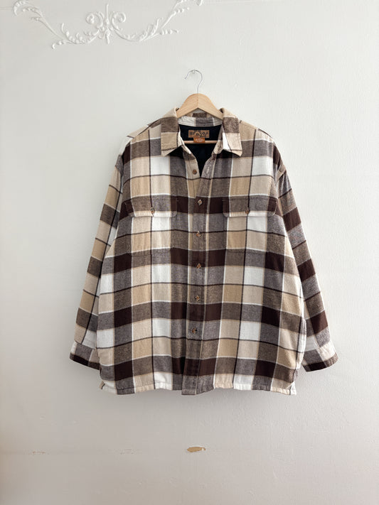 Vintage Plaid Shacket (XL)