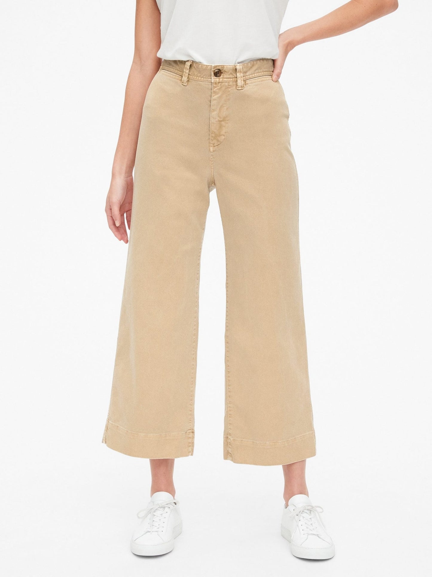 Gap High Rise Wide Leg Crop Pants (14)