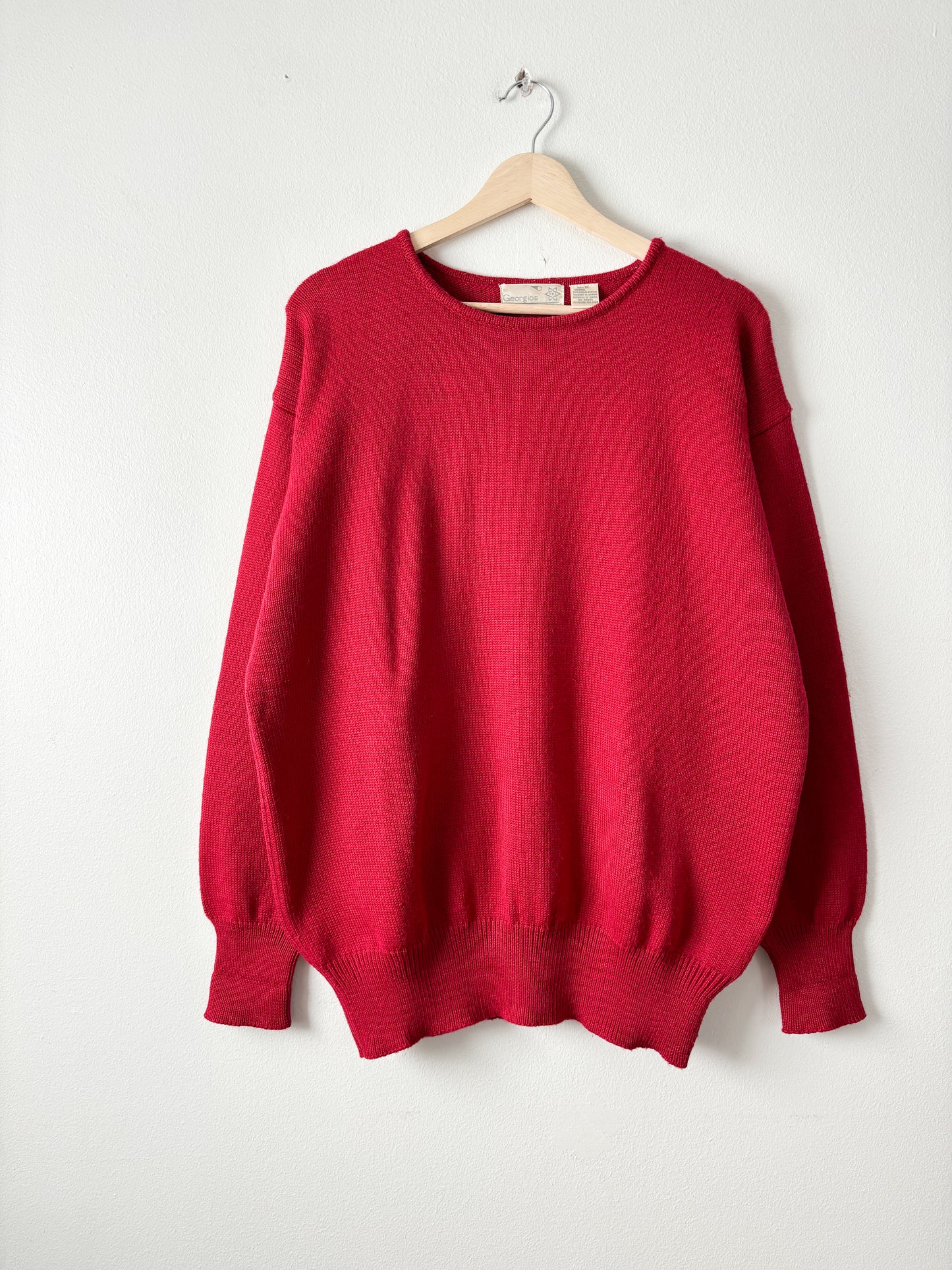 Vintage Red Wool blend sweater