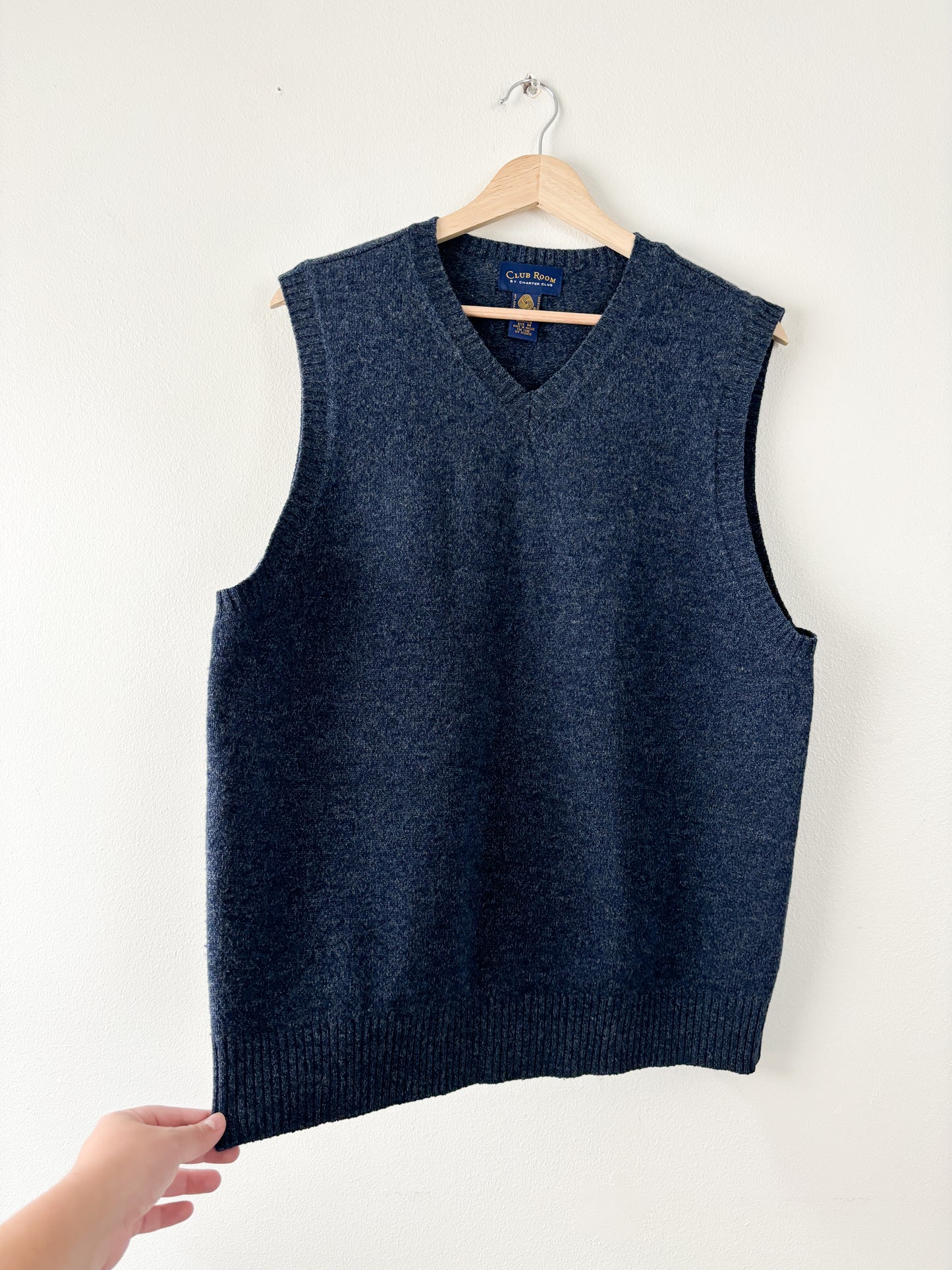 Charter Club Blue Sweater Vest
