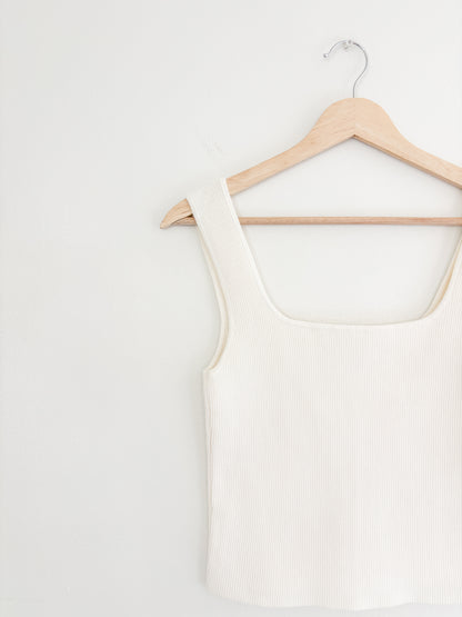 Reformation Julia Ribbed Sweater Tank (S)