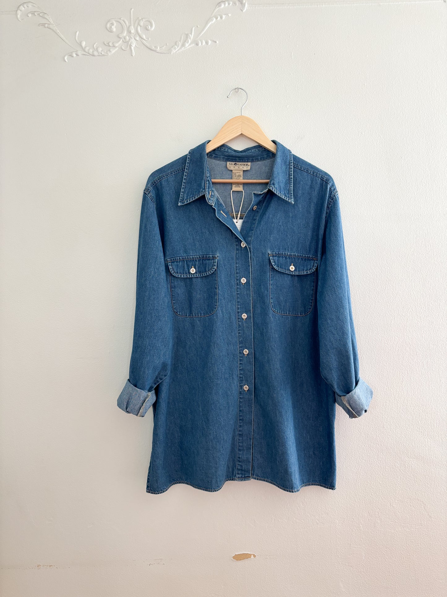 Vintage Denim Button Up (XL)