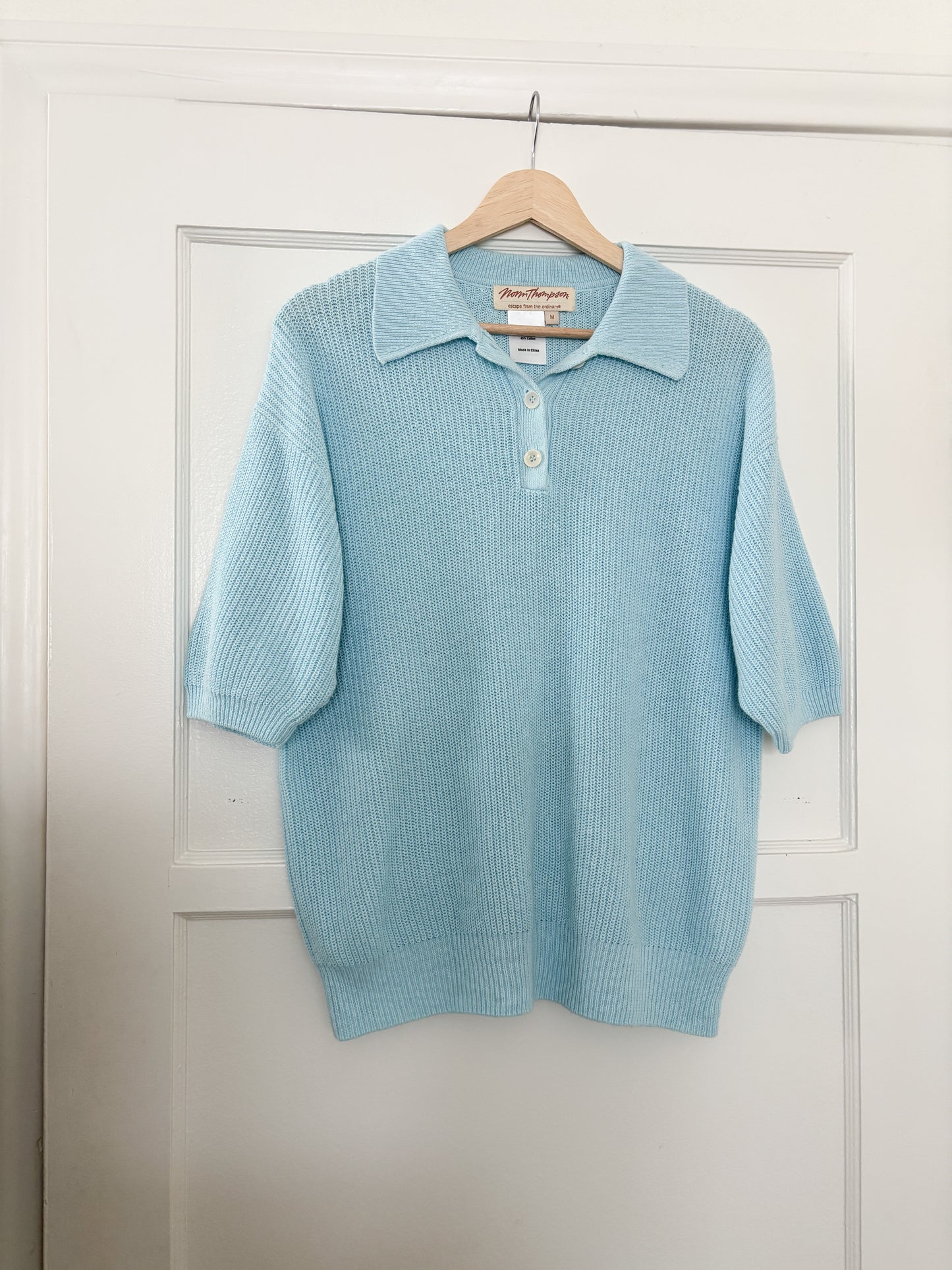 Vintage Collared Knit Top (M)