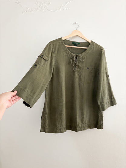 Vintage Ralph Lauren linen top (M)