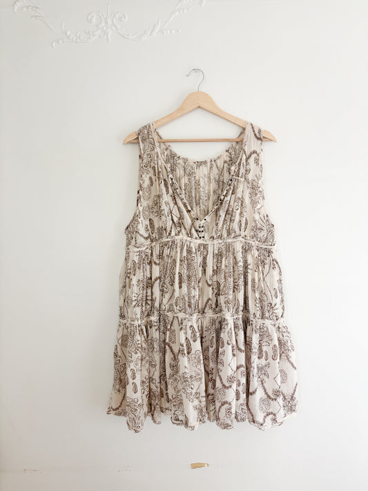 Free People Sundown Nightie Mini Dress (S)