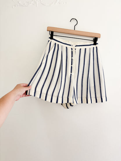 Vintage Striped Flowy Shorts (24/25”)