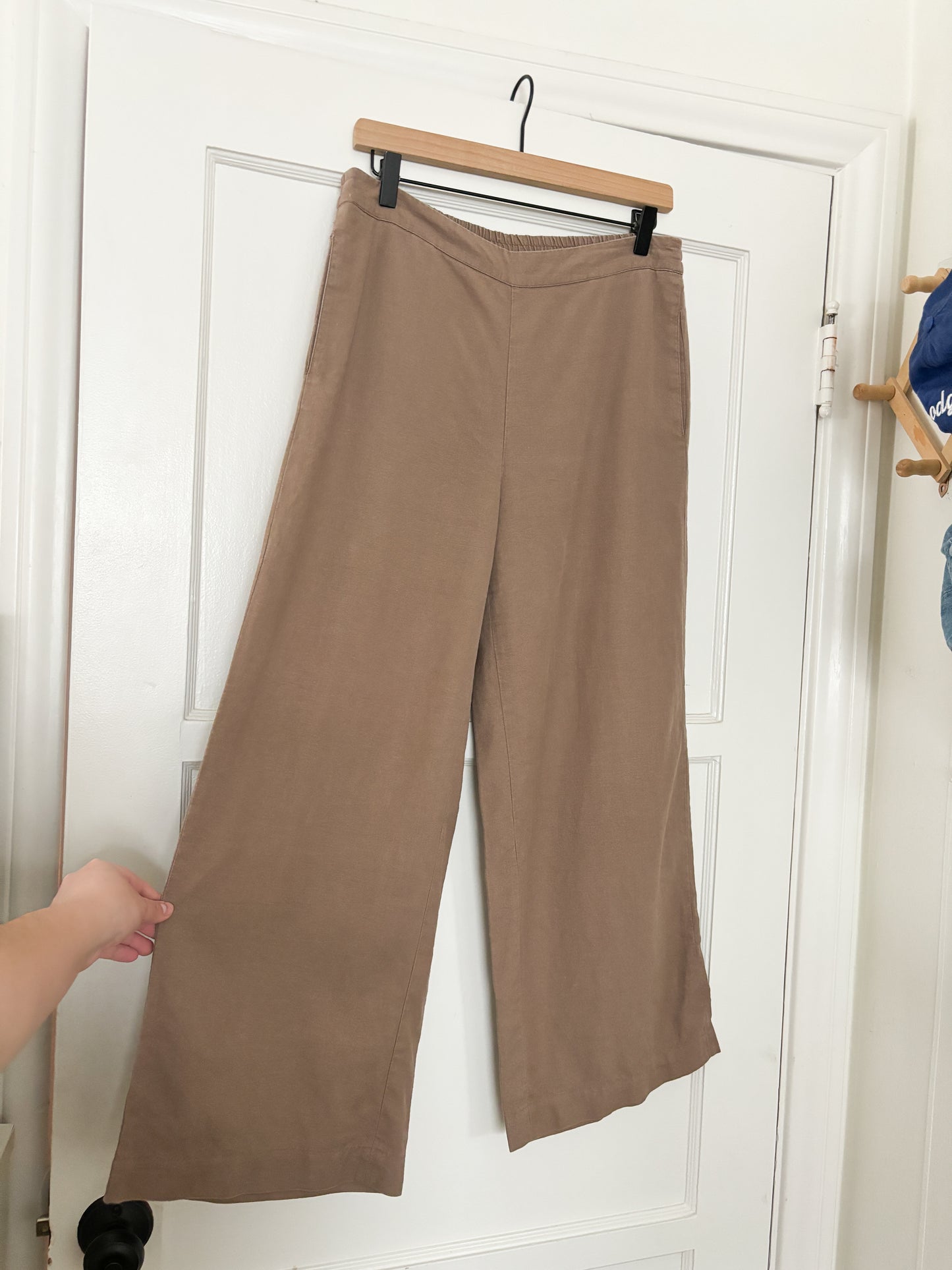 Vintage Linen Blend Easy Pants (M)