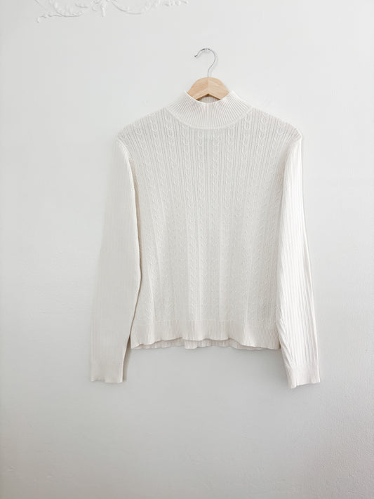 Vintage patterned mockneck (L)