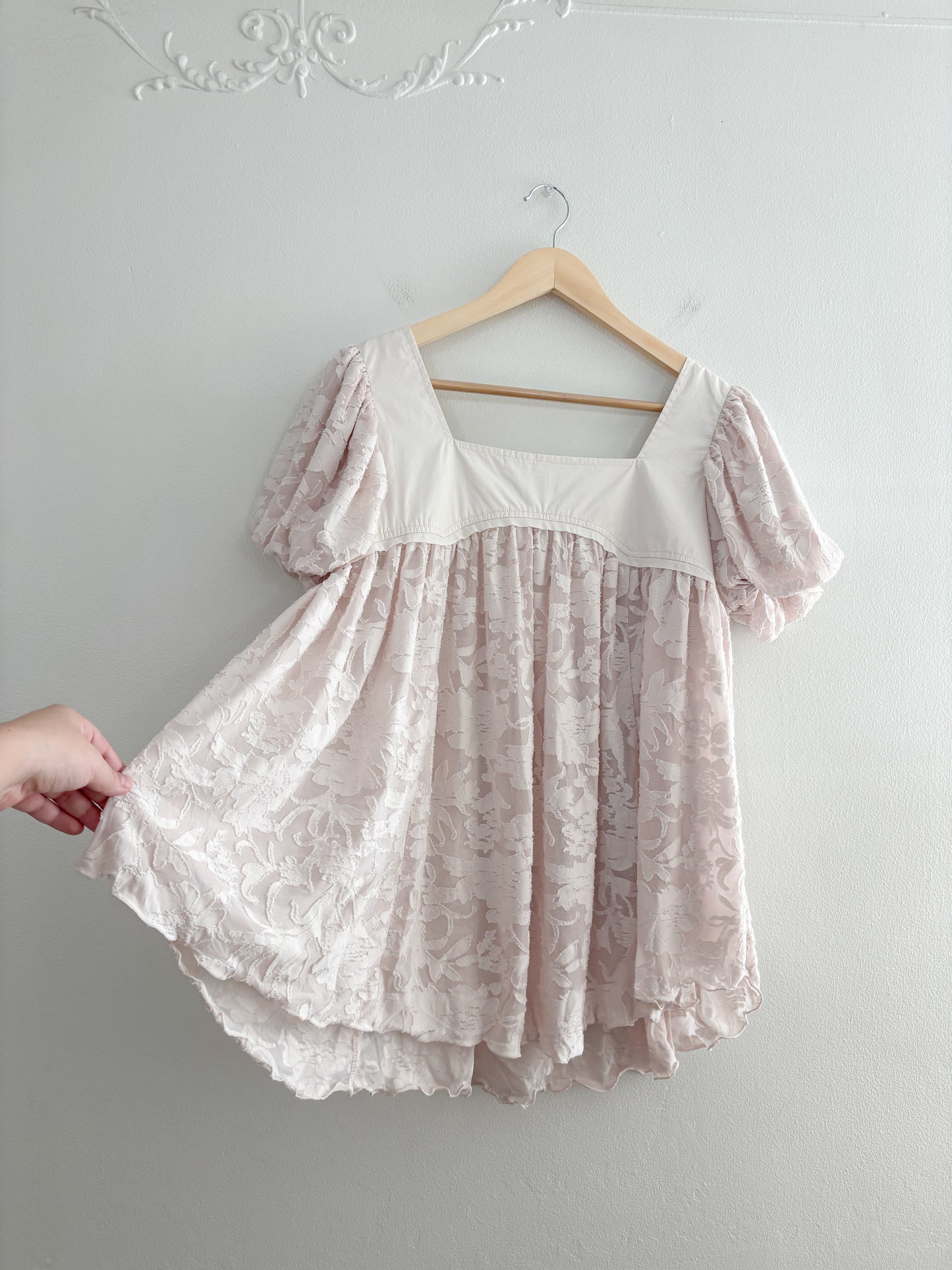 Free People Floral Baby Doll Top (M)