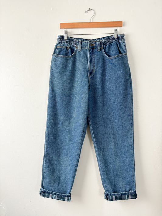 Vintage Flannel Lined Lee Jeans