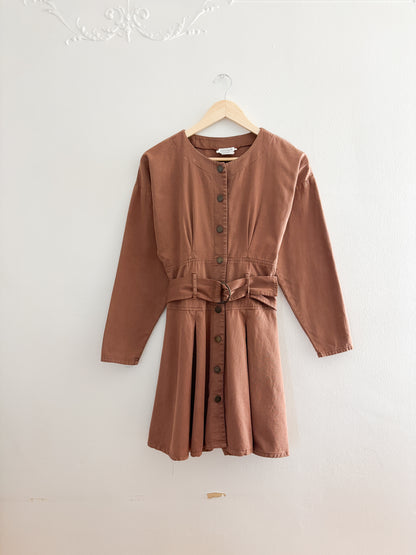 Vintage Brown Dress (XS/S)