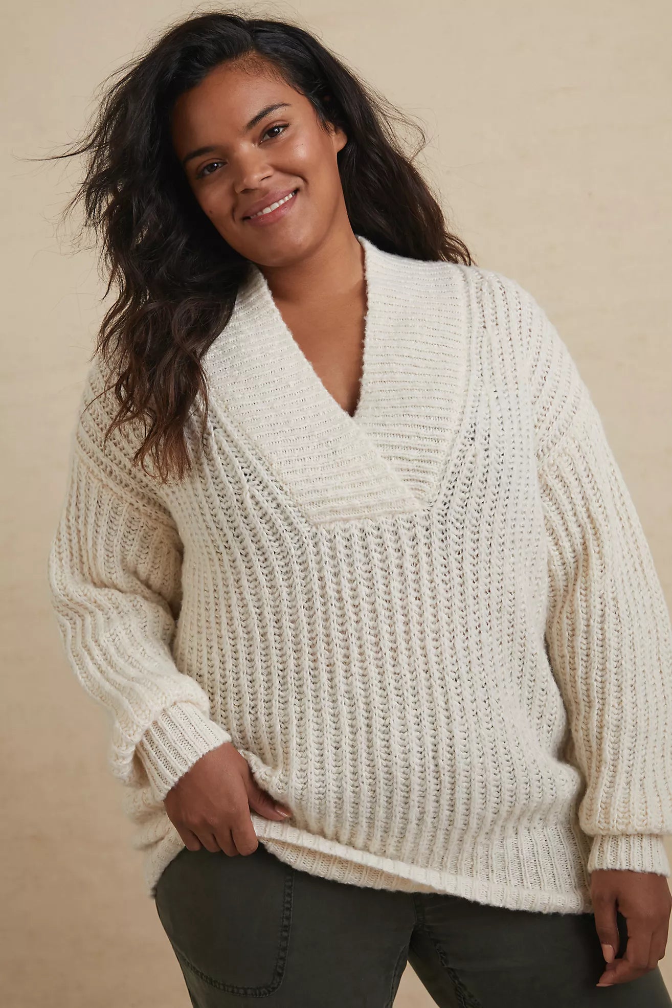 Pilcro Joyce V Neck Sweater (XS/S)