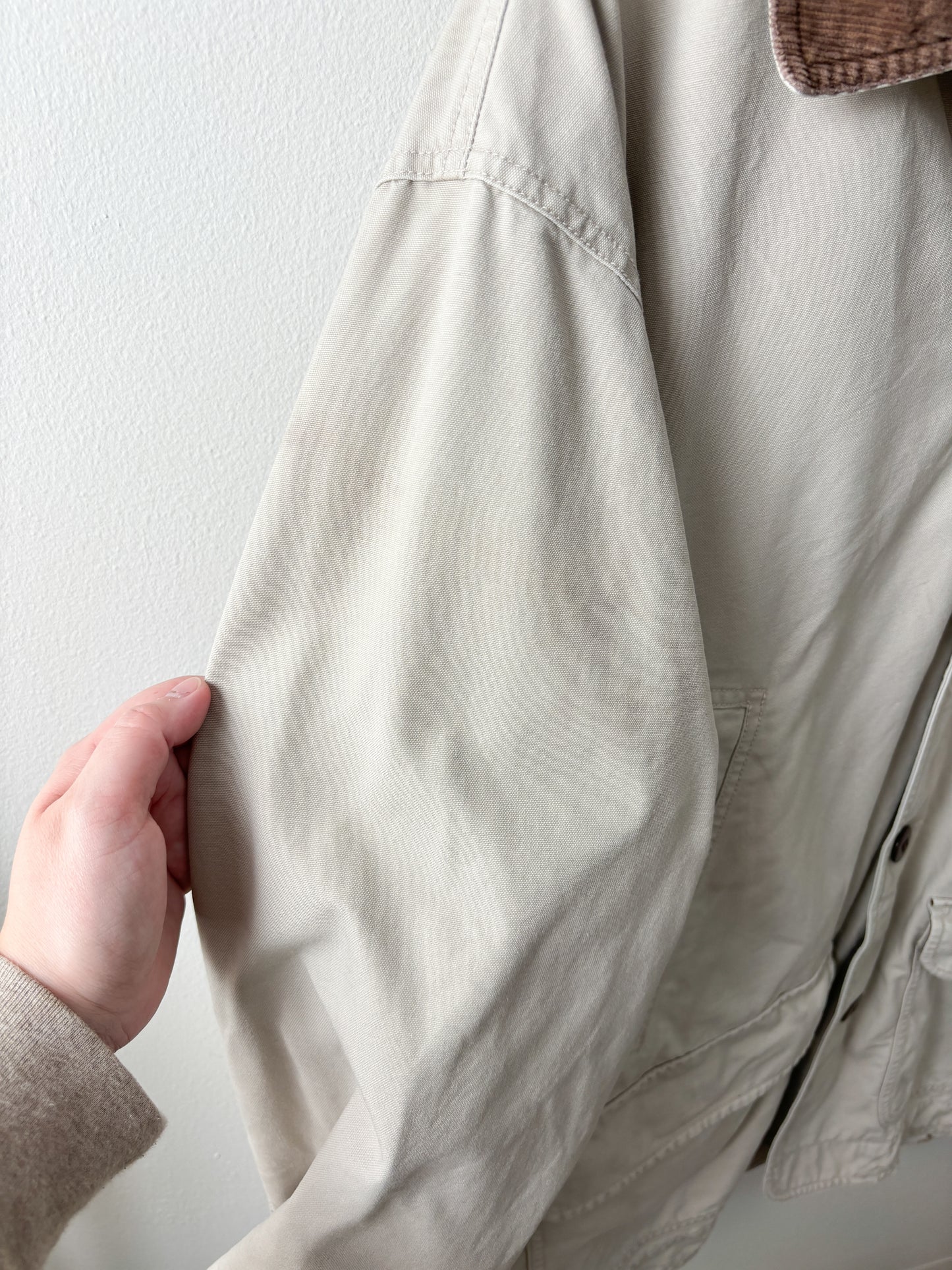 Vintage LL Bean Khaki Chore Coat (XL)