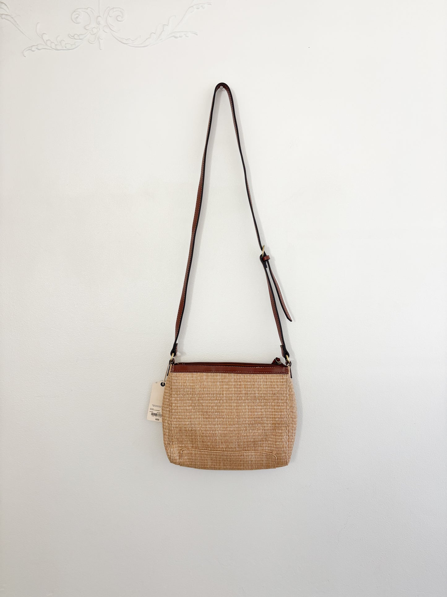 NWT St John’s Bay Woven Crossbody Purse