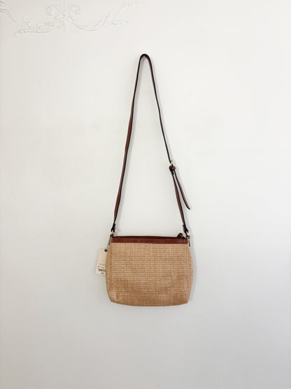 NWT St John’s Bay Woven Crossbody Purse