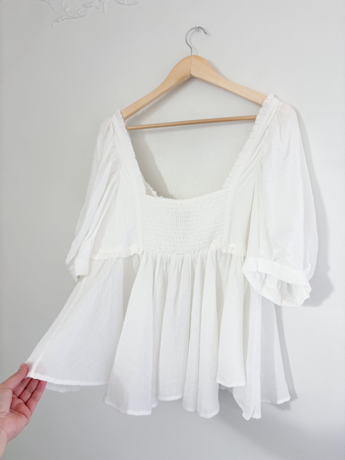 NWT Bohme Puff Sleeve Blouse (L)