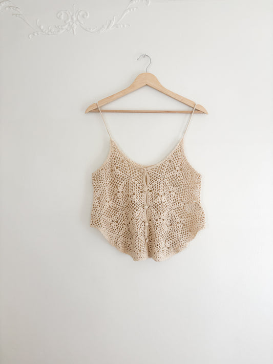 Crochet Tank Top (S)