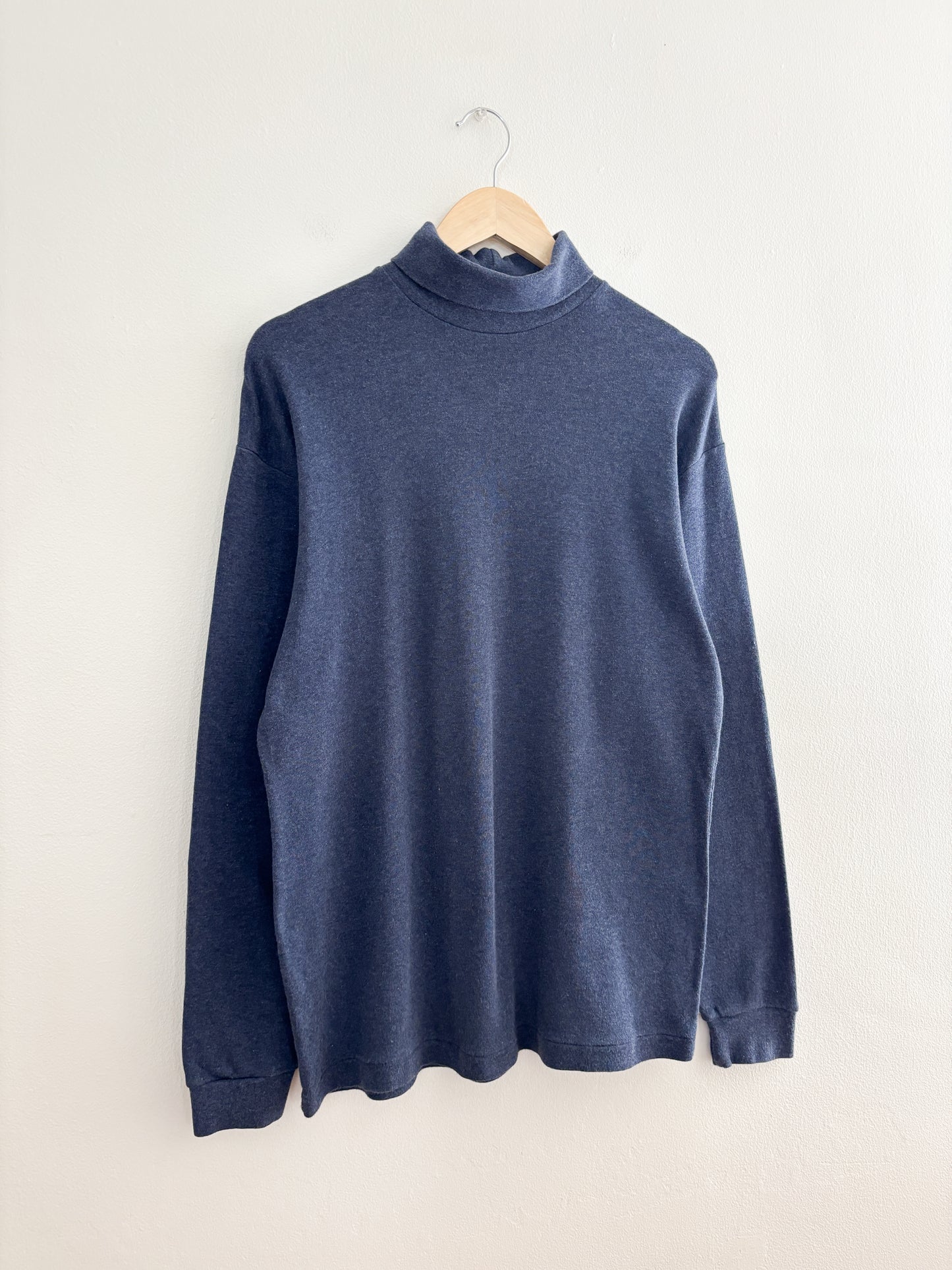 Vintage Blue Turtleneck Long Sleeve (L)