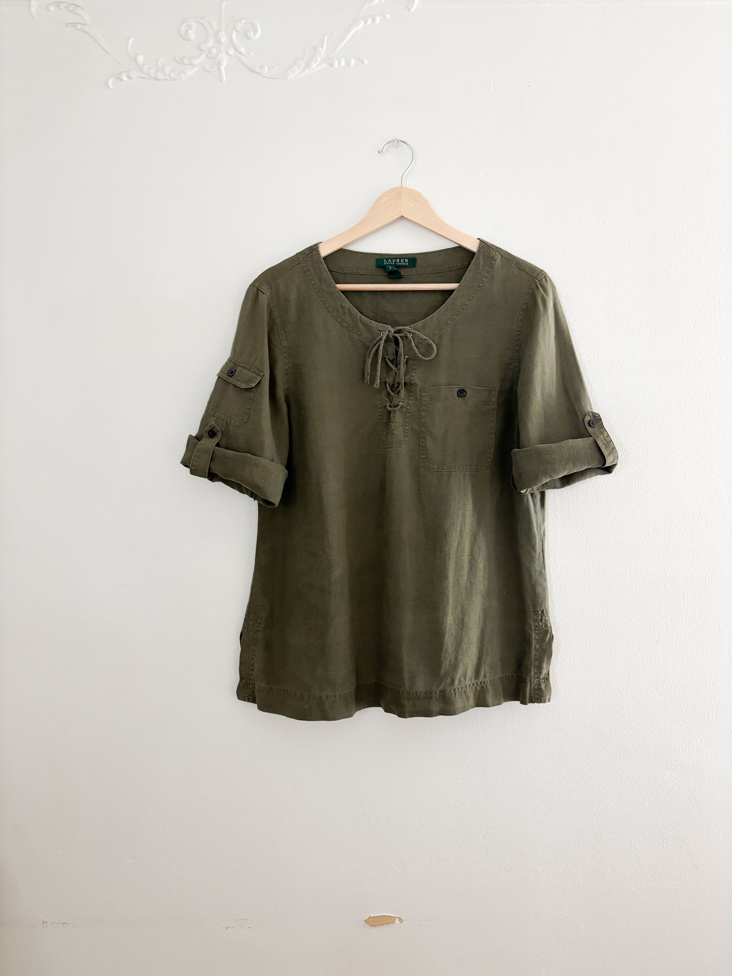 Vintage Ralph Lauren linen top (M)