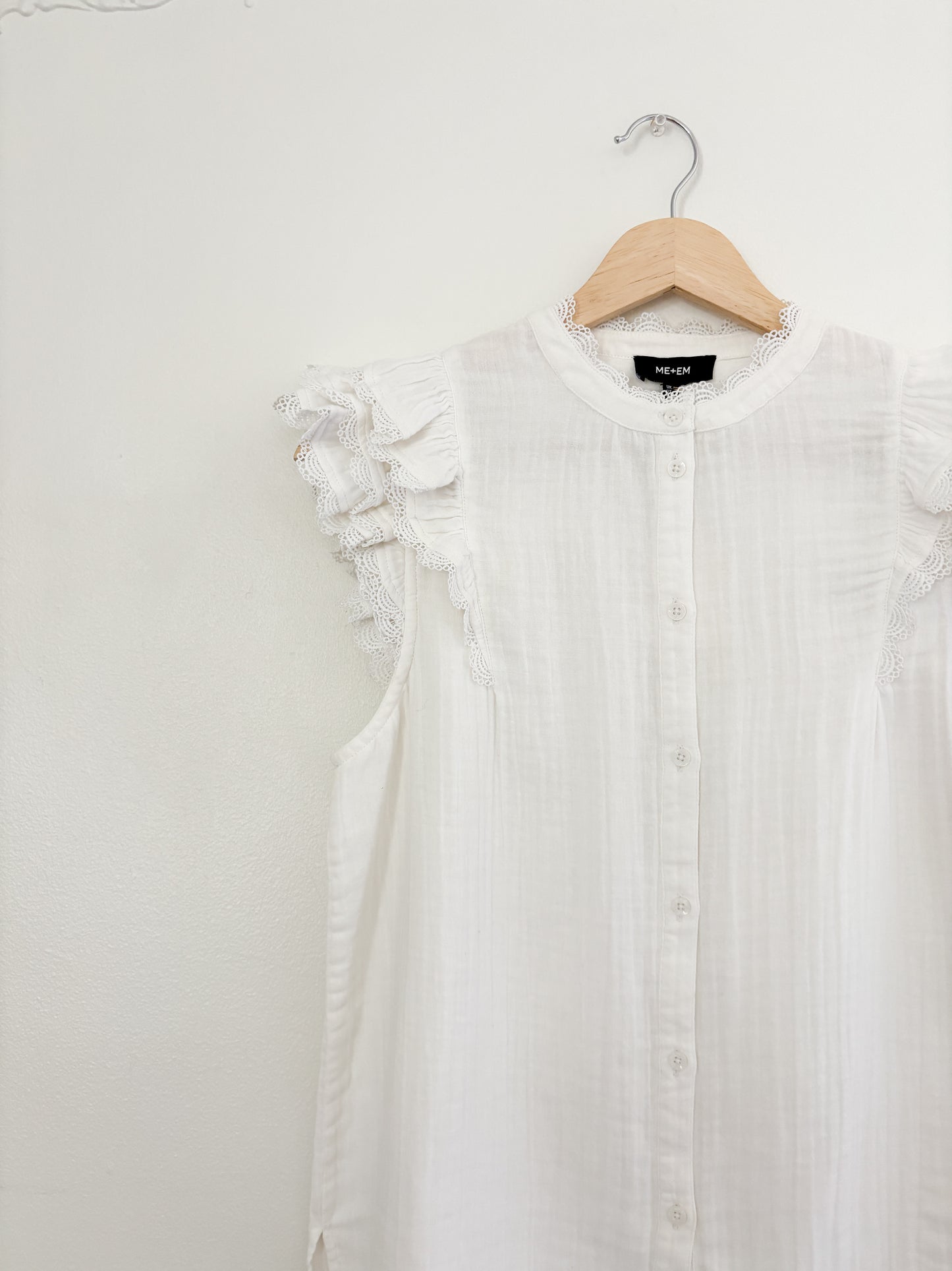 ME + EM White Ruffle Blouse (6)