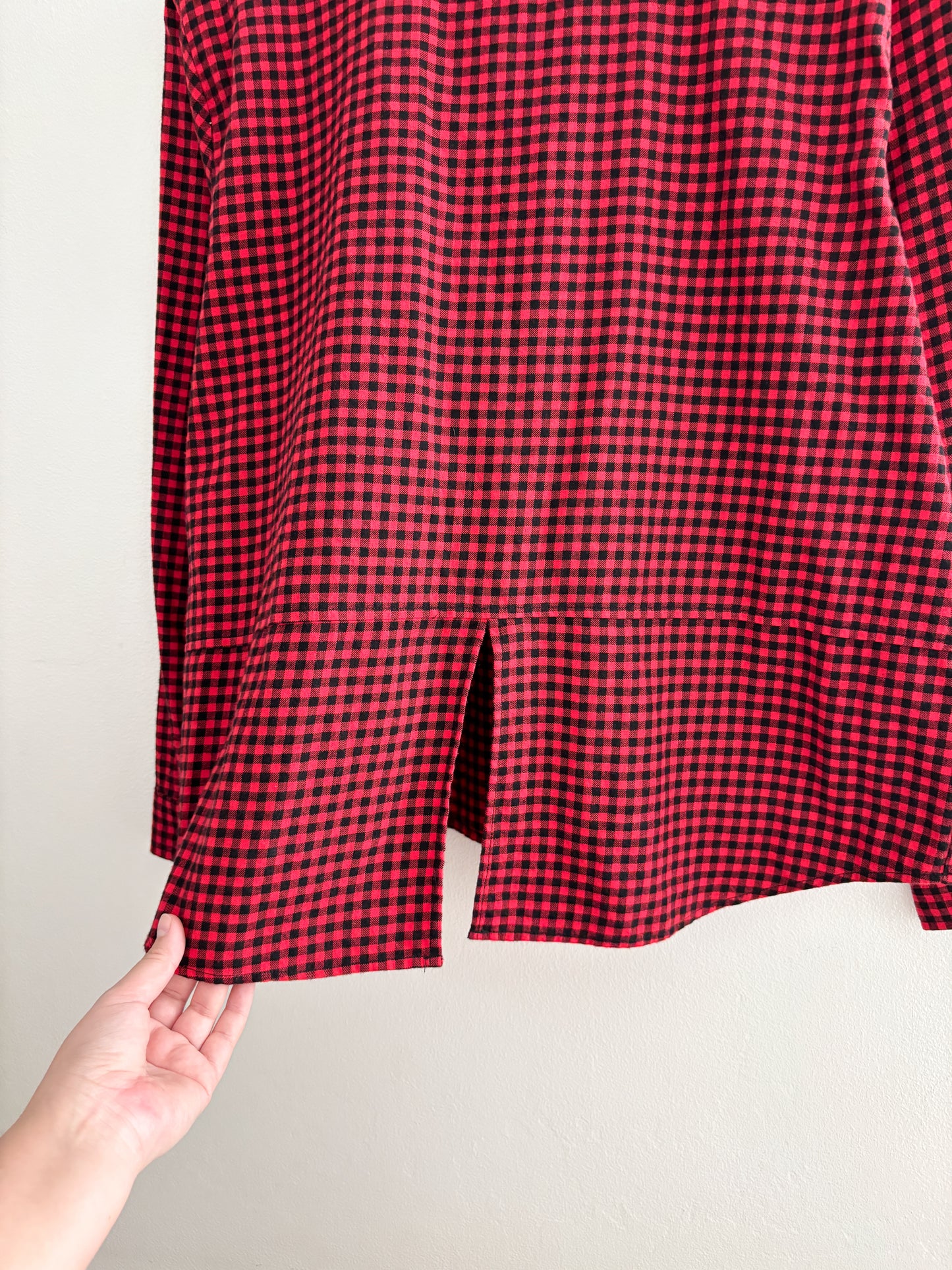 Eddie Bauer Gingham Blouse (L)